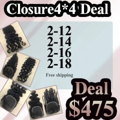 Closure 4*4 Wholesale Deal